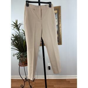 White House Black Market Pants Women's 0CS Beige Slim Fit Stretch Corporate Chic